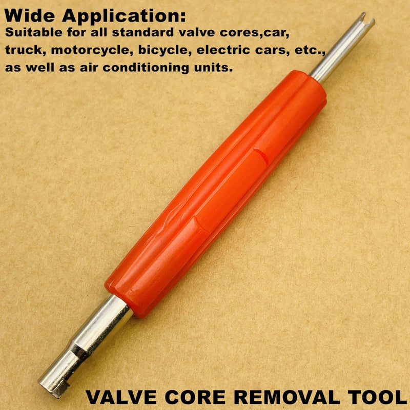 Aracey 6Pcs A/C Valve Core Removal Tool Set, R134a R22 R12 HVAC Double Heads A/C Systems Schrader Valve Stem Core Remover Tools,Air Conditioning Valve Core Remover Schrader Valve Tool - Image 5